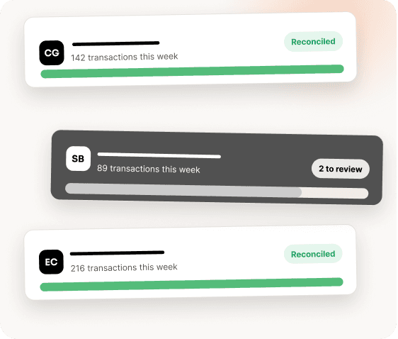Multiple client accounts reconciled automatically in CashBooks