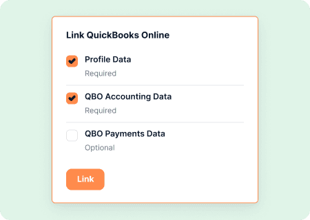 Link QuickBooks Online dialog in CashBooks