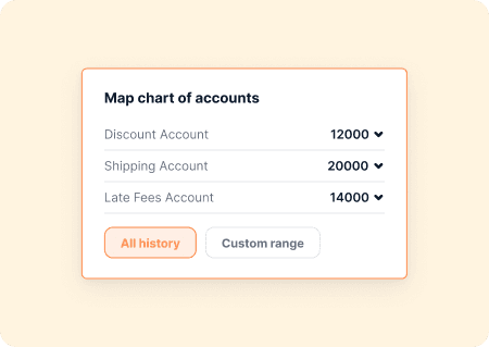 Mapping the chart of accounts in CashBooks